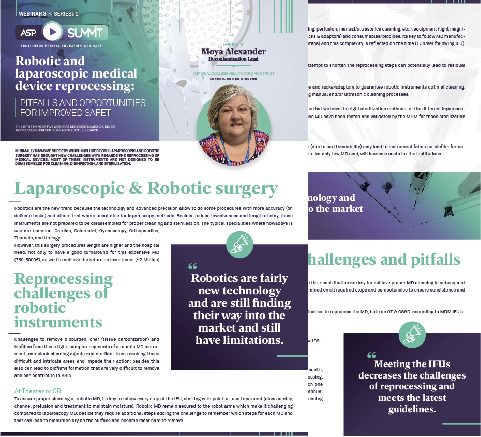 ROBOTIC AND LAPAROSCOPIC SURGERY  MD REPROCESSING: PITFALLS AND OPPORTUNITIES FOR IMPROVED SAFETY